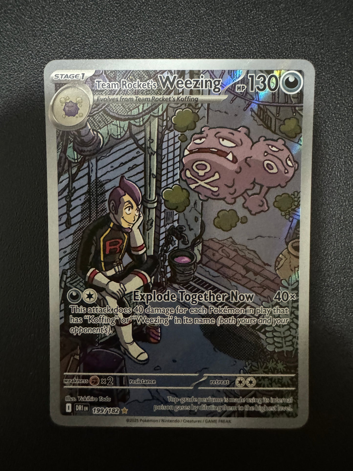 [卡況A] Team Rocket's Weezing 199/182