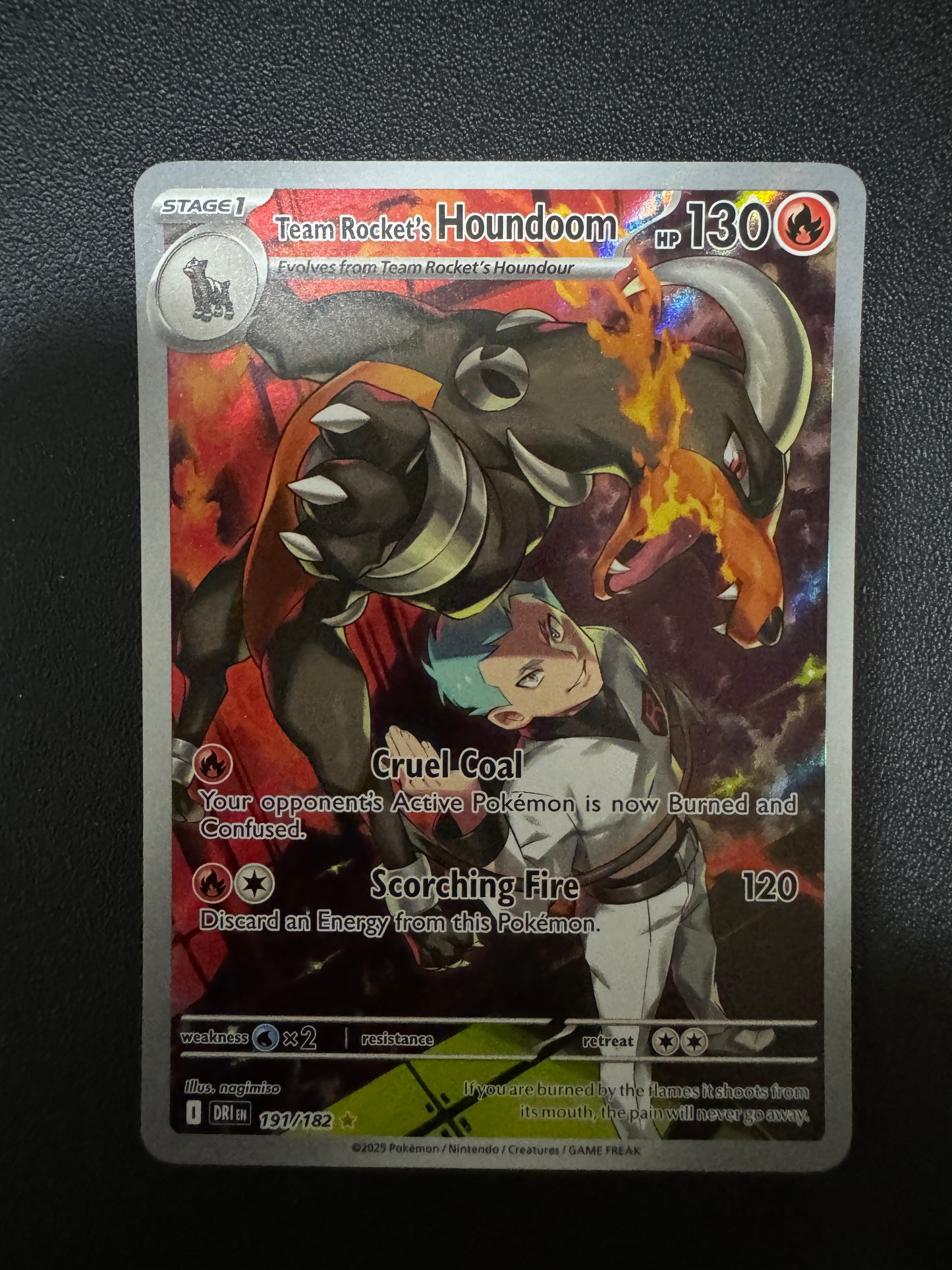 [卡況A] Team Rocket's Houndoom 191/182