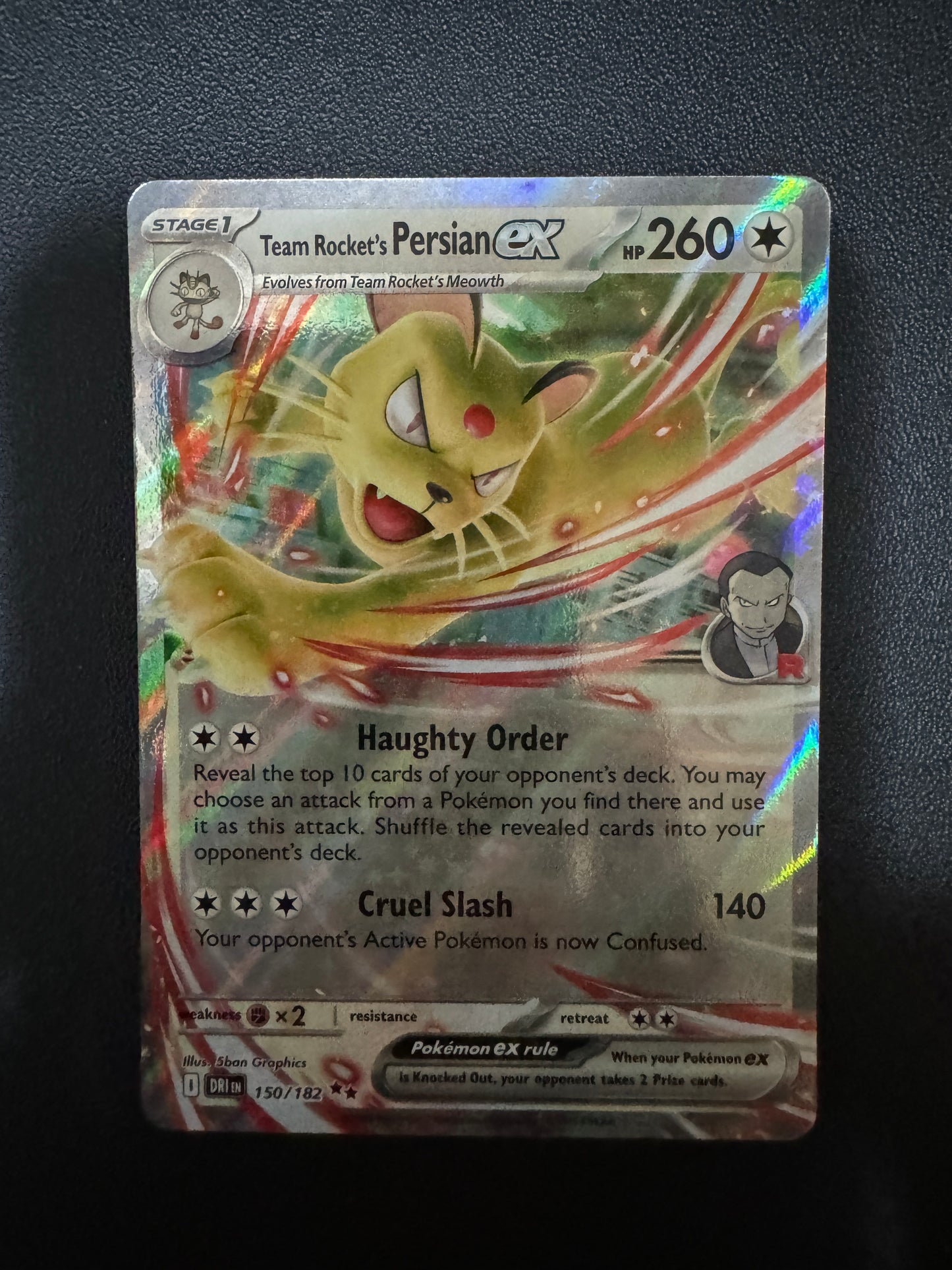 [卡況A] Team Rocket's Persian 150/182